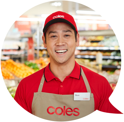 Coles team member smiling